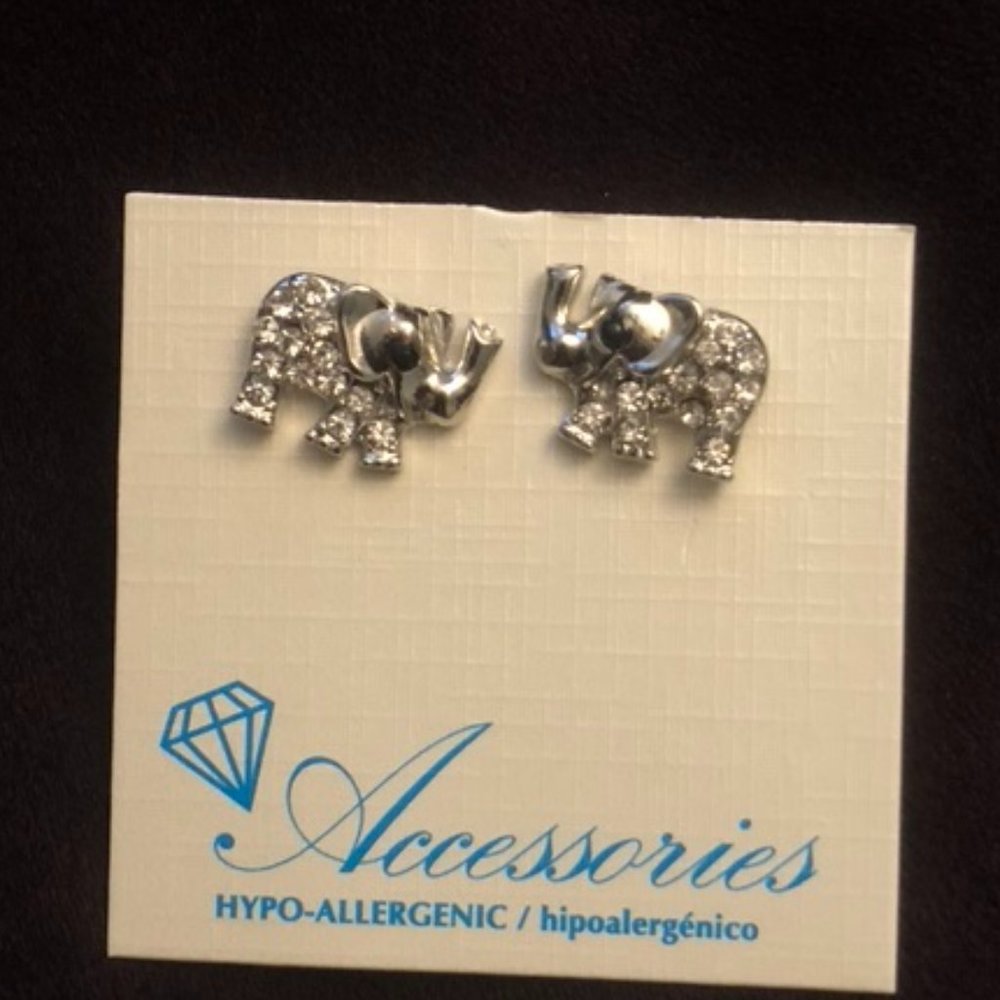 Elephant Stud Earrings